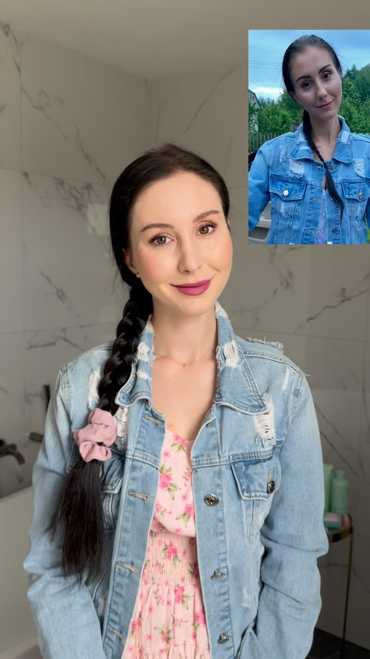 Instagram post by @gabriela_harvankova for Hairburst. Caption reads: Když to takhle vidím, tak tomu sama nemůžu....