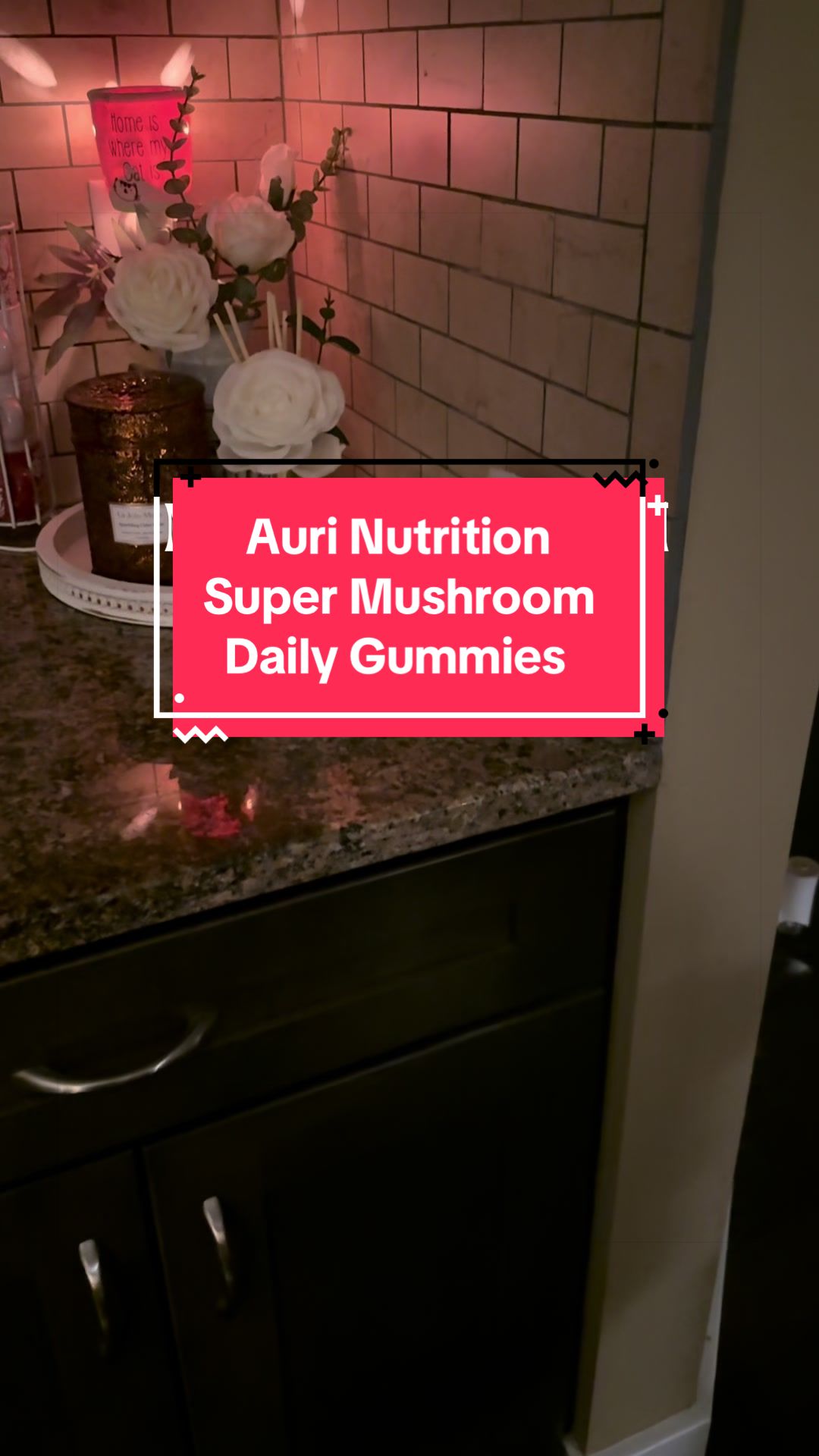 TikTok post by @theglamourbelle for Auri Nutrition. Caption reads: [...] living should feel this good! @Auri....