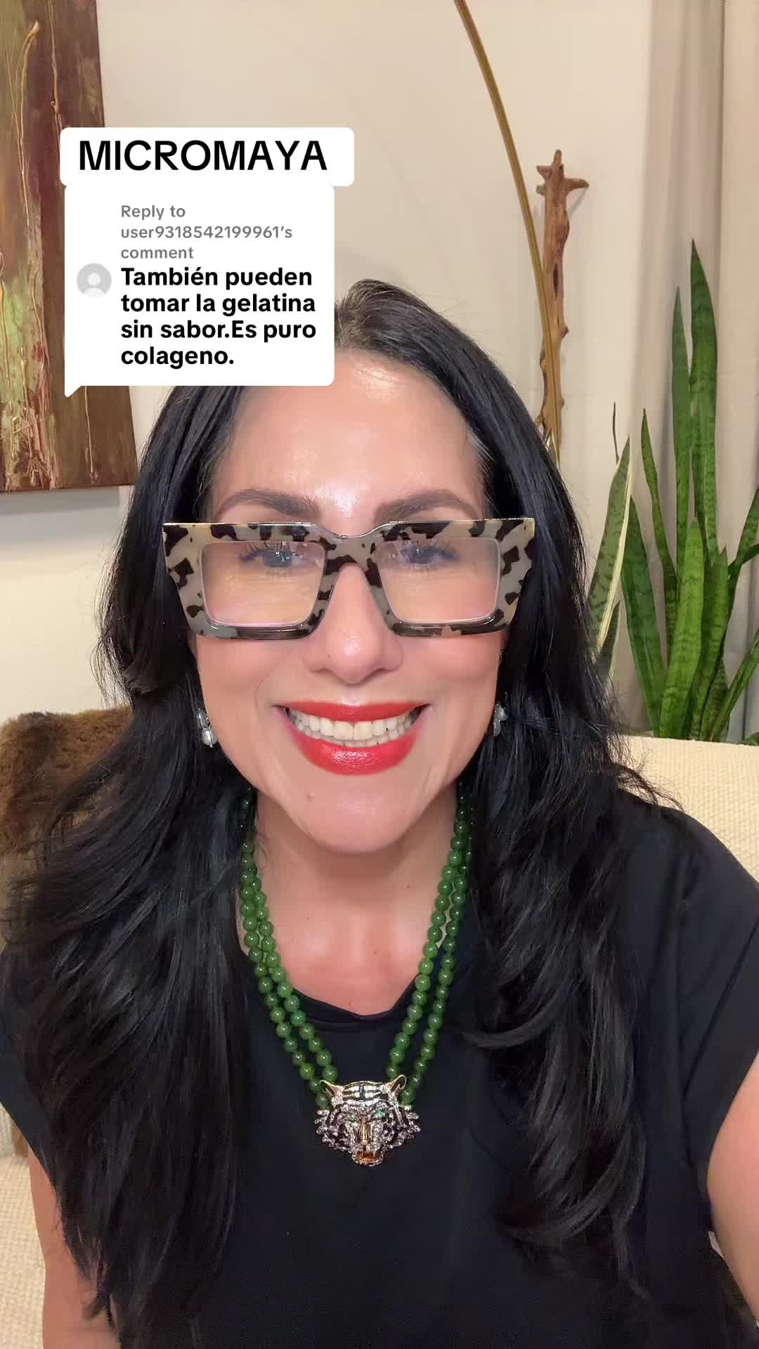 TikTok post by @mayaholistic1 for Micro Ingredients. Caption reads: [...] multi collagen Peptides Micro Ingredients....