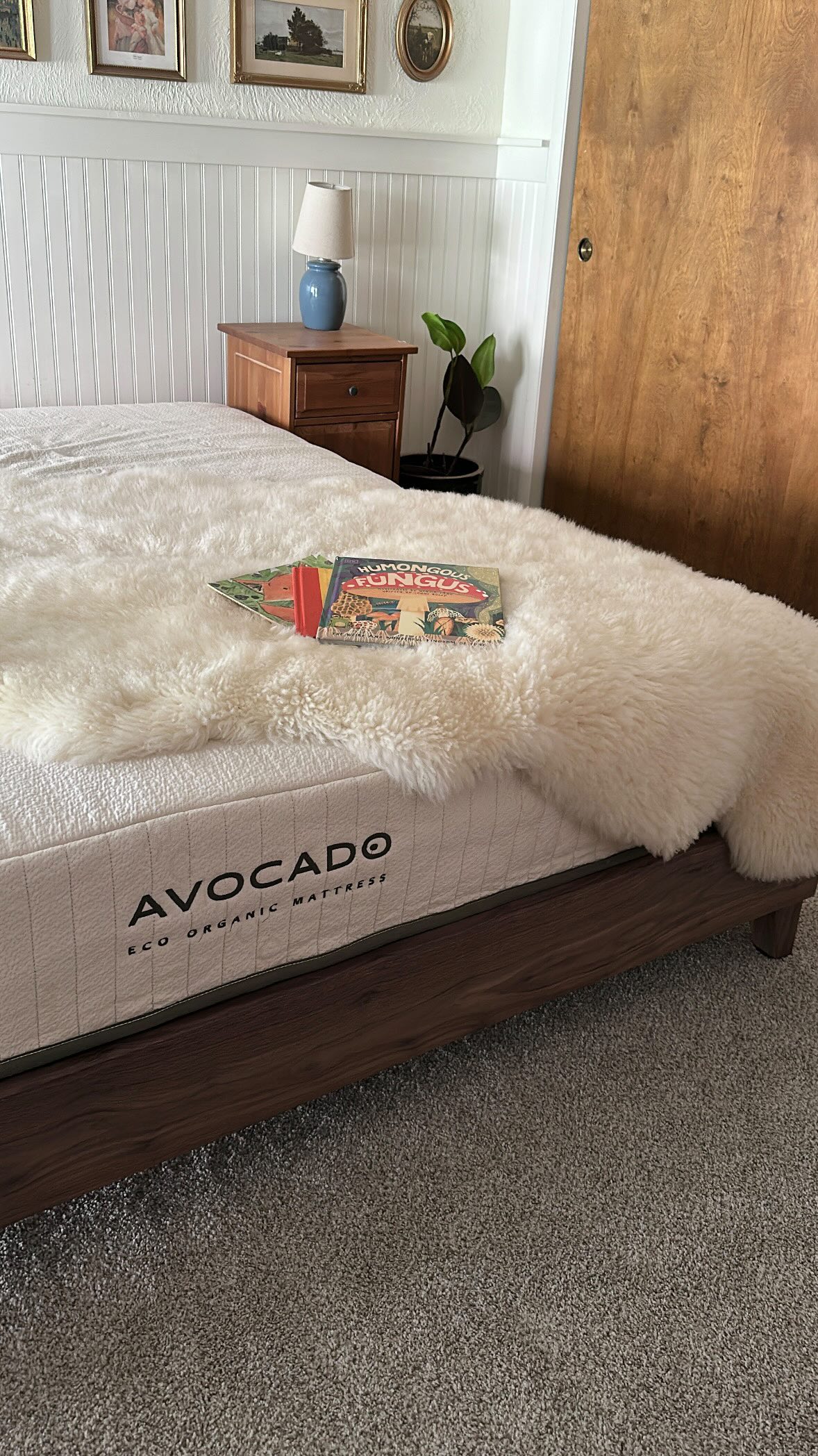 Instagram post by @thecasamagana for Avocado Green Mattress. Caption reads: Our slow, meaningful mornings just got cozier.....