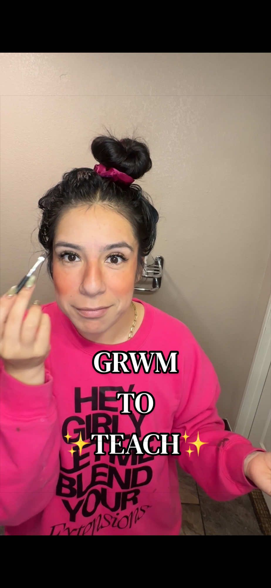 TikTok post by @astridptellez for Good Ass Hair Day. Caption reads: [...] @Schwarzkopf Professional @Good Ass Hair....