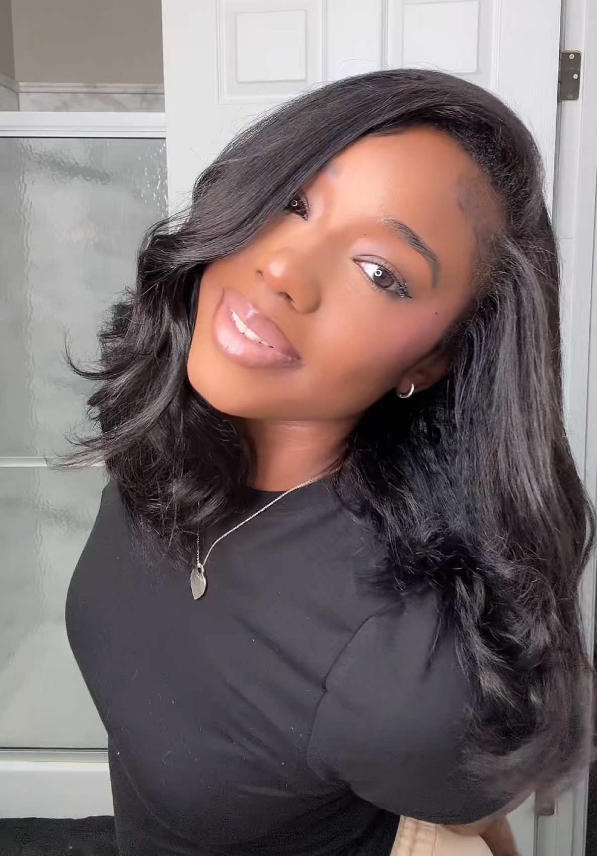 TikTok post by @yungchicago773 for Celie Hair. Caption reads: [...] blowout bob half wig only $69 😍 from....