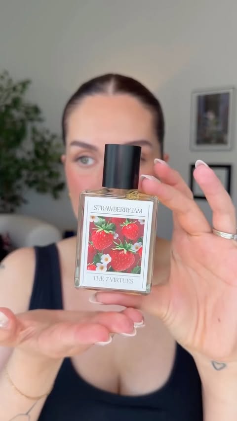 Instagram post by @therudiberry for The 7 Virtues. Caption reads: [...] scent if you want endless compliments....