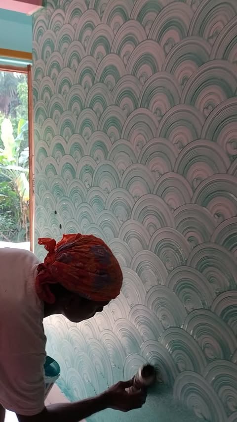 Instagram post by @maheswarkhan2000 for Asian Paints. Caption reads: #shorts #painting @asianpaints.