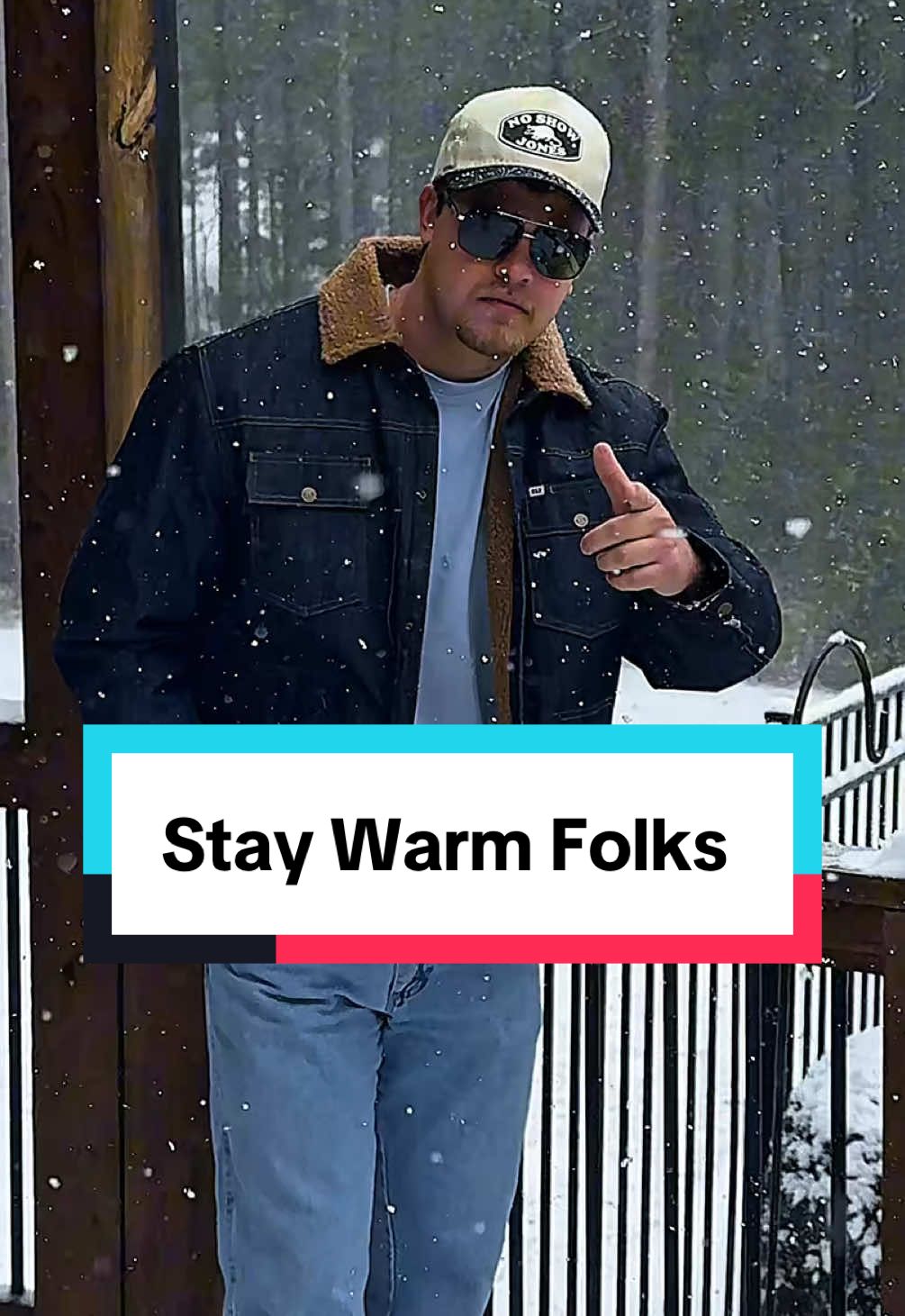 TikTok post by @smittyscountrygold for Ely Cattleman. Caption reads: [...] #countrymusic #snow #fyp @Ely Cattleman .