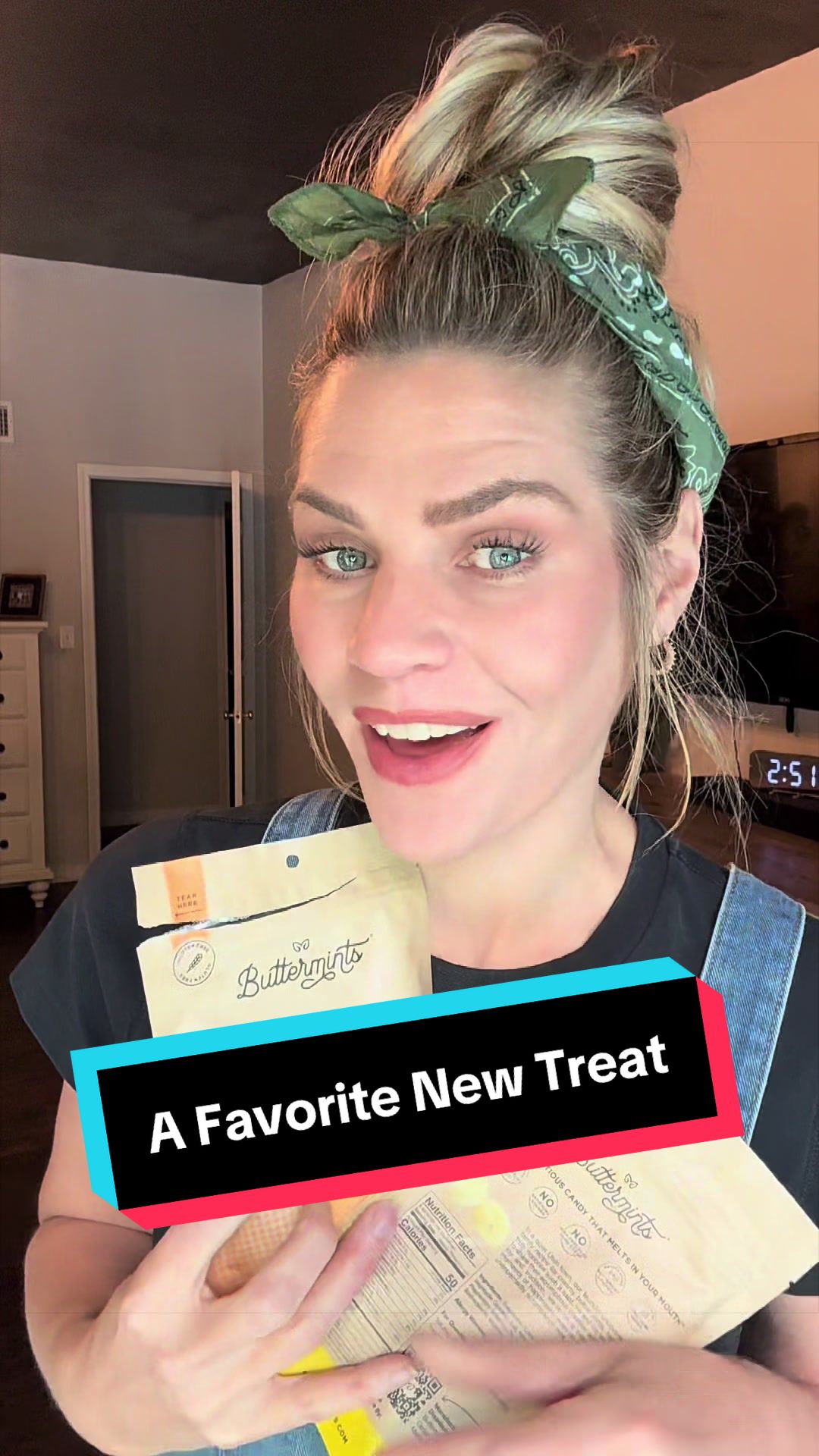 TikTok post by @erinberry_ for Buttermints. Caption reads: [...] miss out on these. Seriously SO good!....