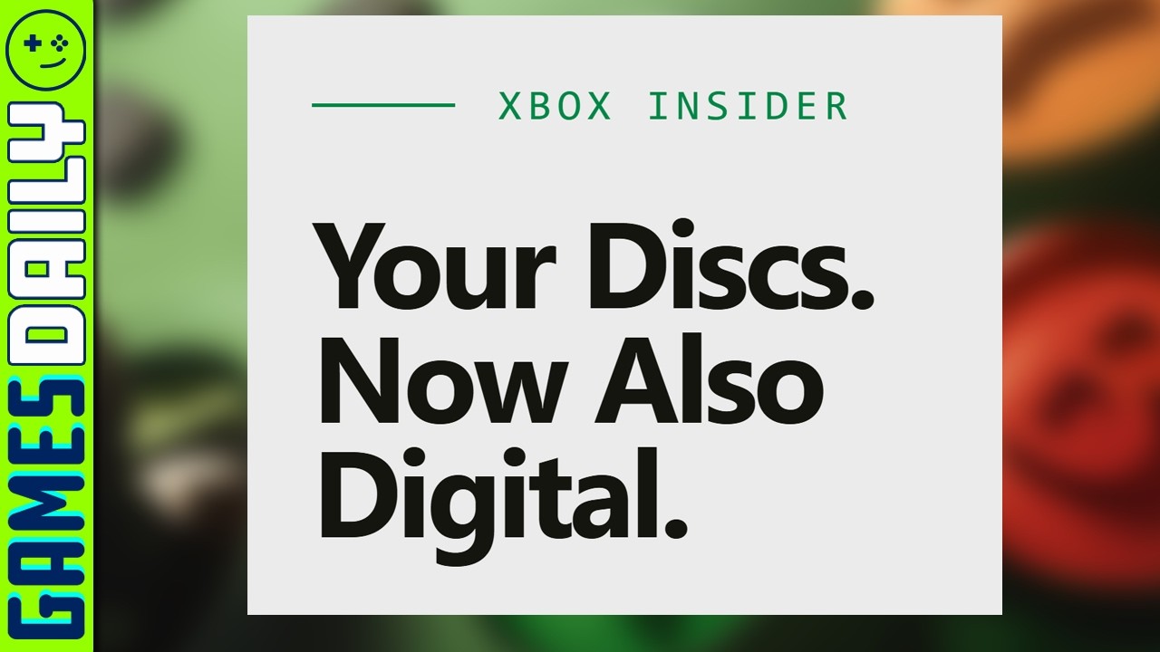 YouTube post by @KindaFunnyGames for NVIDIA GeForce Russia. Caption reads: Xbox Disc to Digital OFFICIALLY Real! - Kinda....