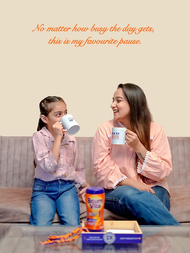Instagram post by @instamommy_suchi for Cadbury Bournvita. Caption reads: #collaboration Some things are simply better....