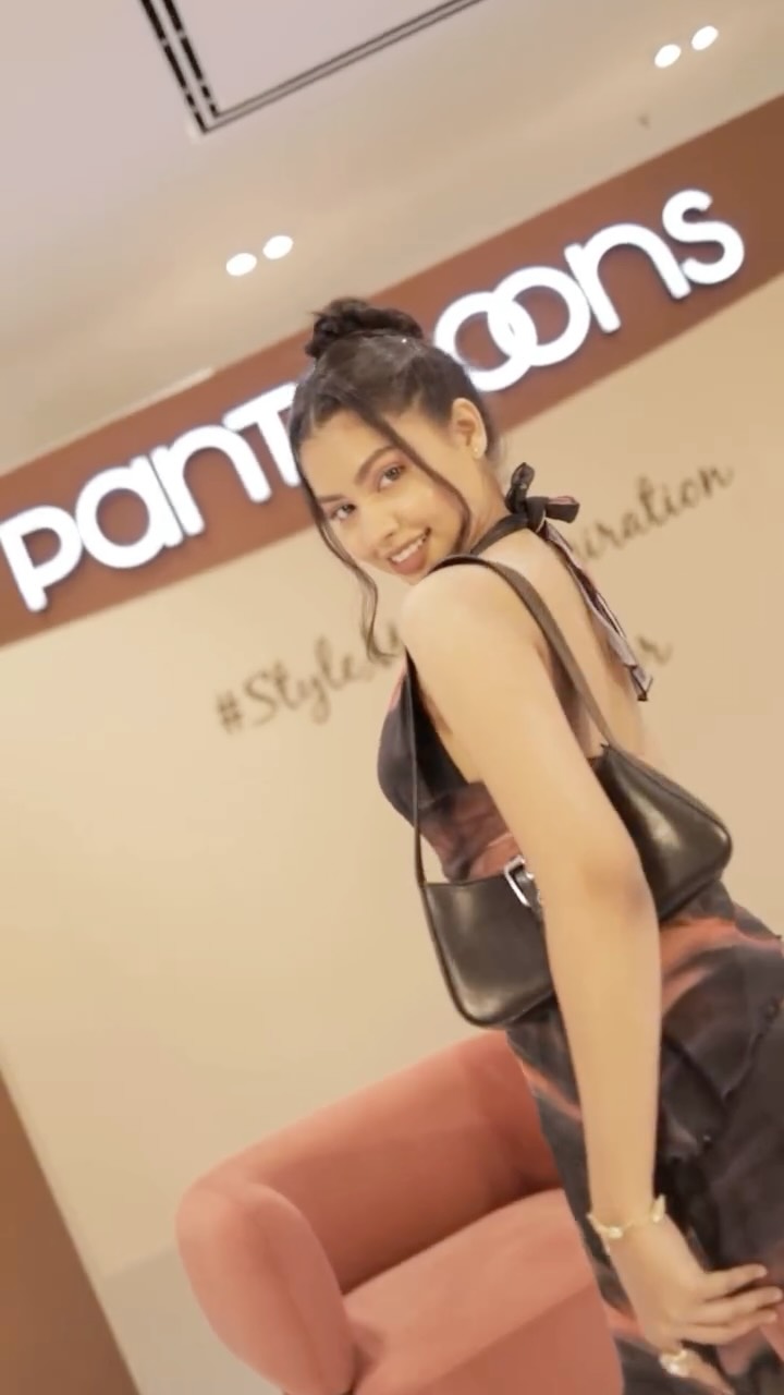 Instagram post by @theproudpisces__ for Pantaloons. Caption reads: Celebrated fashion in full swing at the launch of....