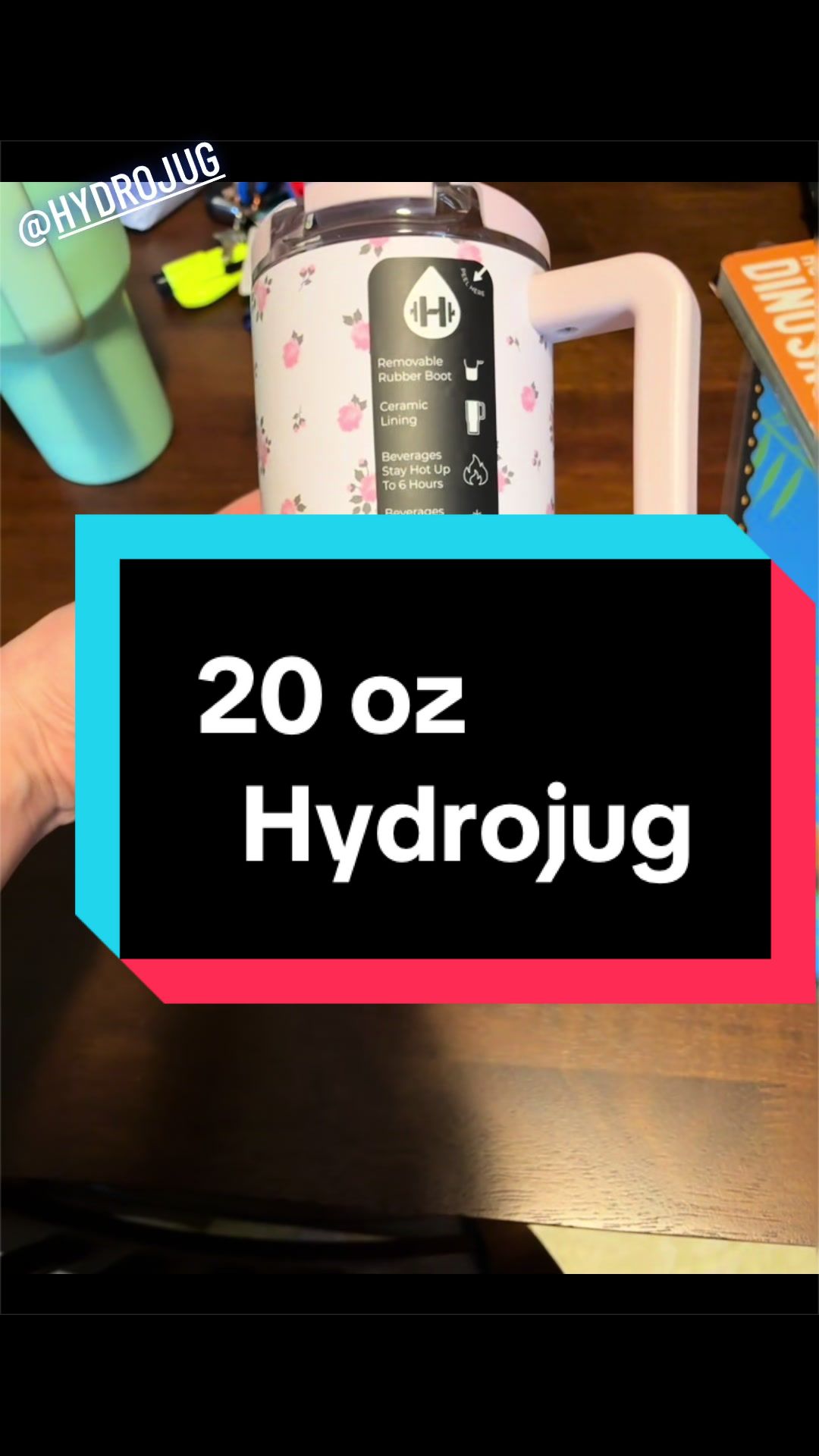 TikTok post by @christinaboymama25 for HYDROJUG. Caption reads: @HYDROJUG #sample #mothersdaygiftideas [...].