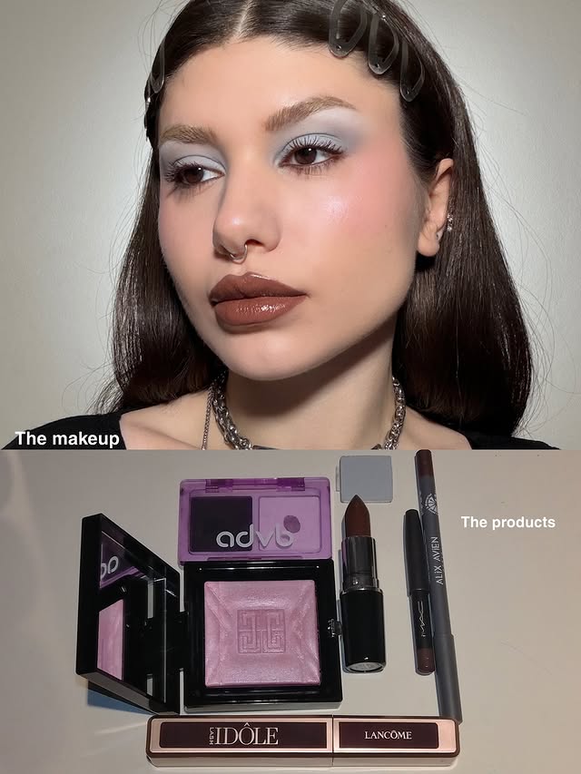 Instagram post by @seydaerdogan for Alix Avien. Caption reads: the makeup / the products #reklam.