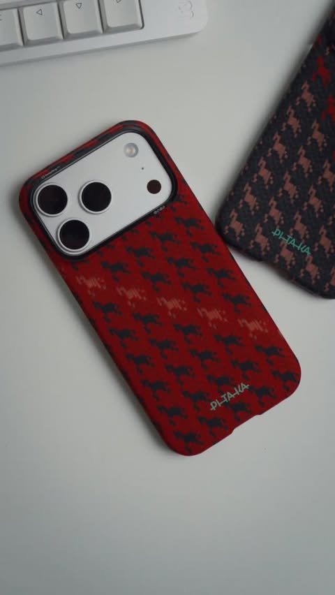 Instagram post by @mats.visuals for PITAKA. Caption reads: Thinnest case you’ll see today - Yeah of the Horse....