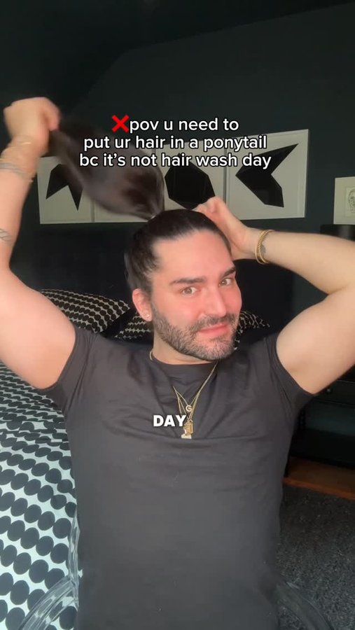 Instagram post by @mattloveshair for Paul Mitchell. Caption reads: ur only five mins away from saving ur hair from....