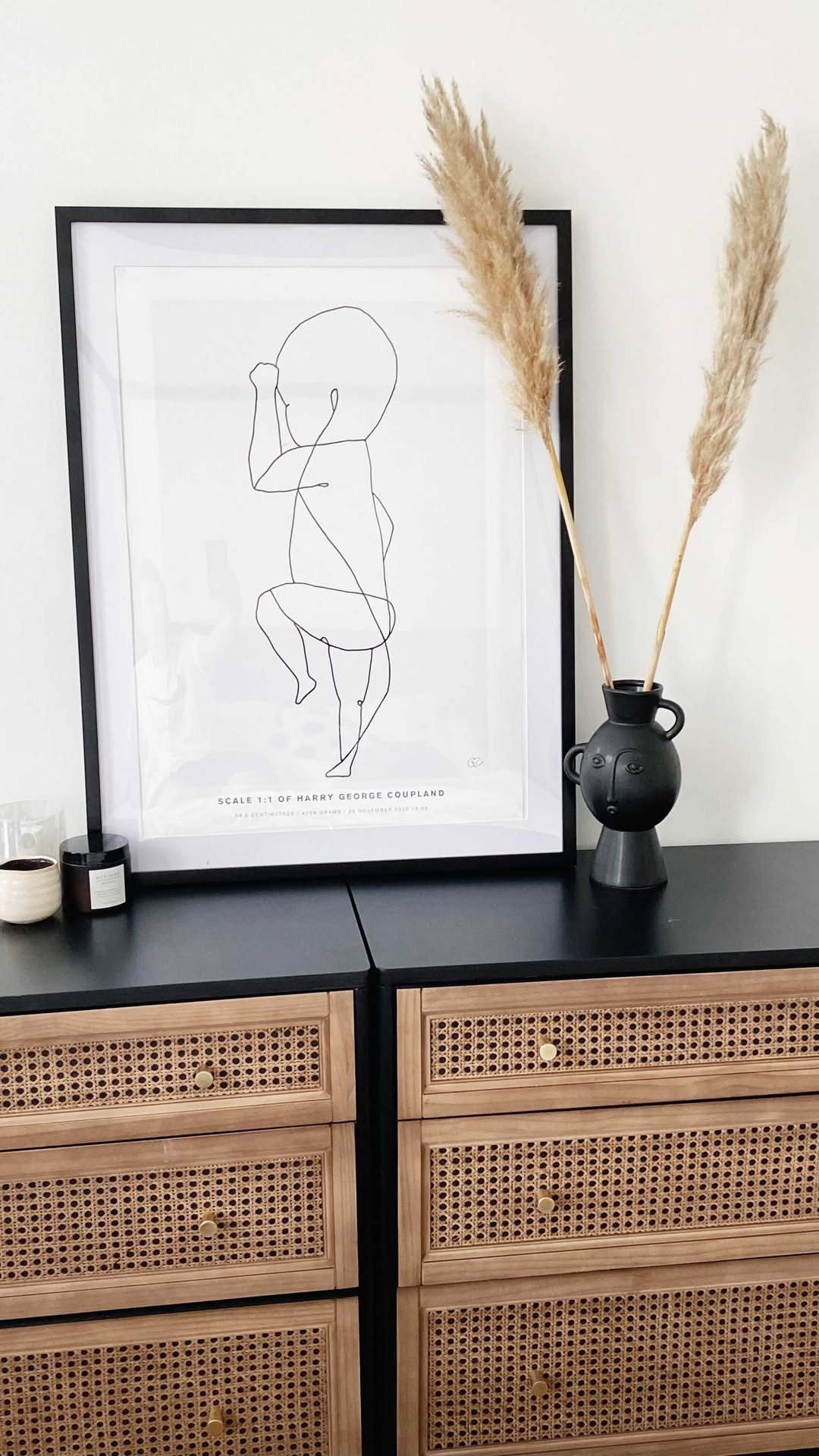 Instagram post by @athomewith_thecouplands for The Birth Poster. Caption reads: ARTWORK

Ahhh it’s Harry as a line drawing - how....