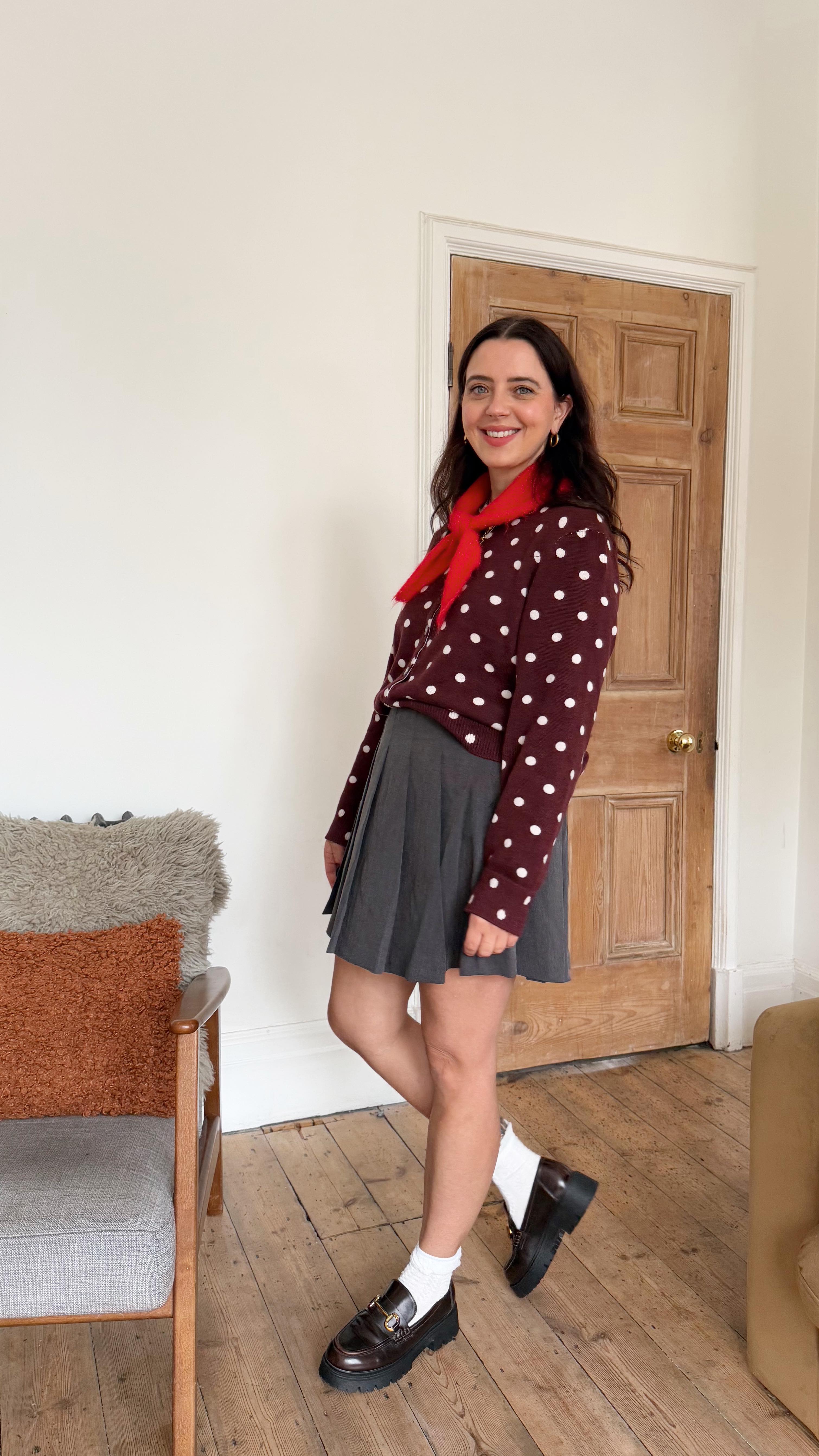 Instagram post by @mollycampbell_ for Deichmann. Caption reads: Polka dots on everything for the foreseeable....