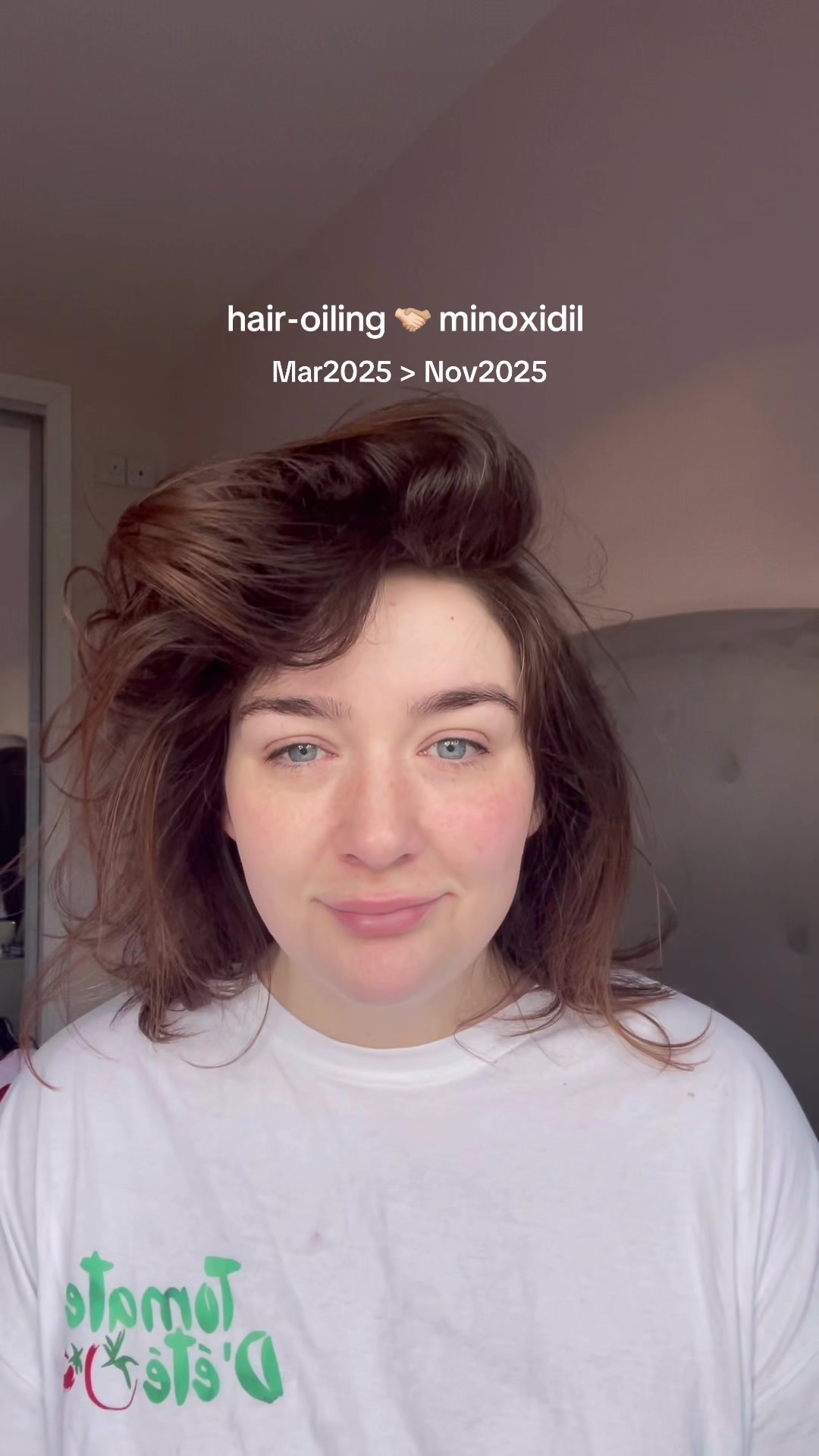 TikTok post by @literallydenise for Hair Syrup. Caption reads: Why I think hair oiling is important?  When I....