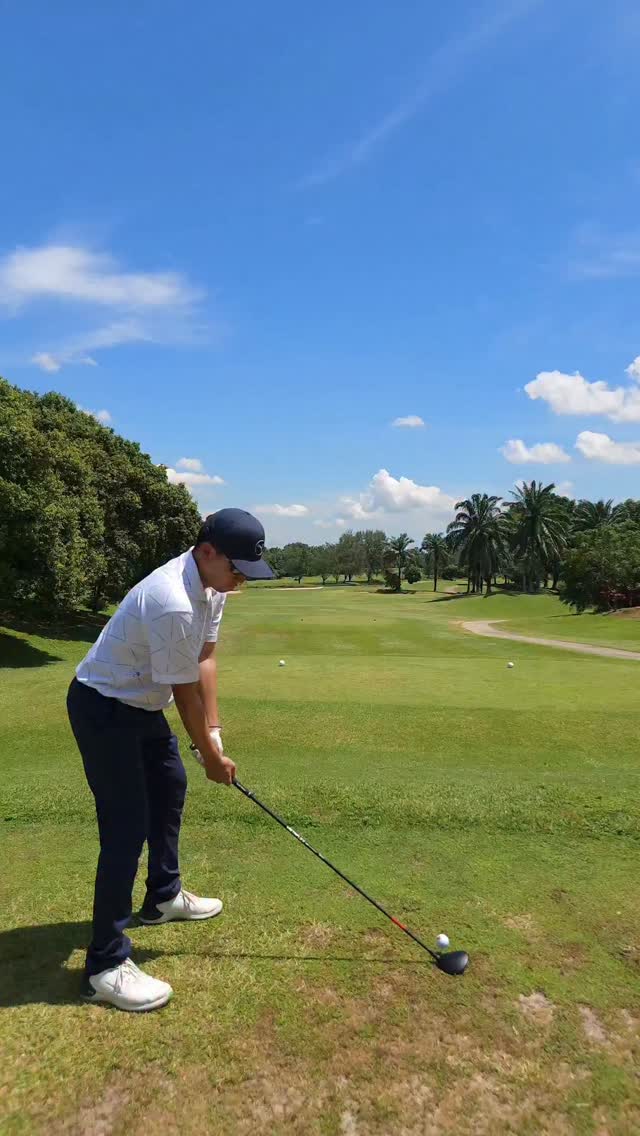 Instagram post by @stabilityndistance for COBRA Golf. Caption reads: What I love most about hitting my fairway wood is....