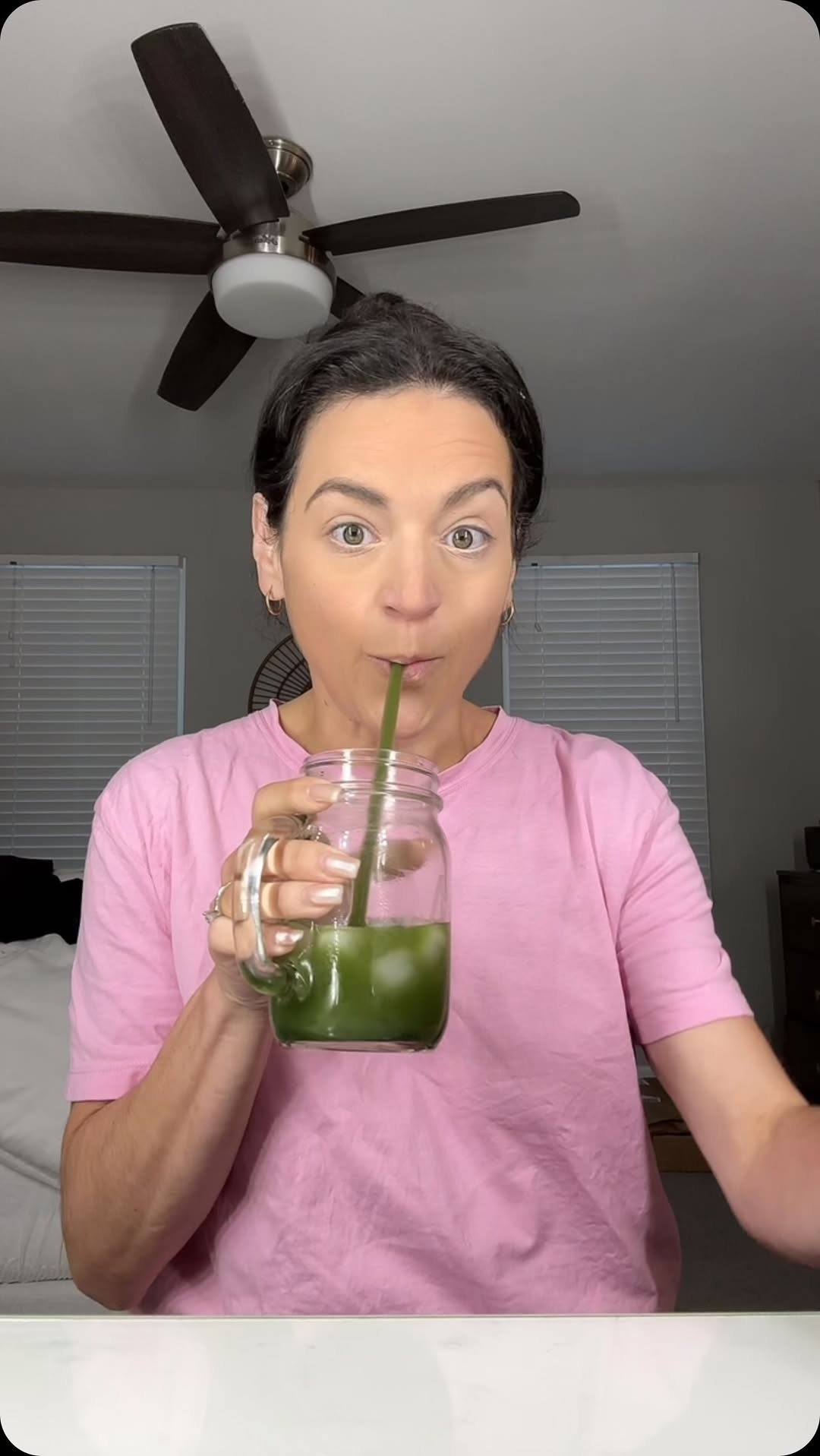 Instagram post by @amyinhalf for KIALA NUTRITION. Caption reads: Kiala Greens is on sale on Amazon - link in bio 💚....