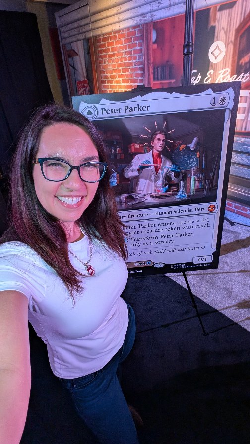 Instagram post by @thatgrltrish for Magic: The Gathering. Caption reads: #MTGPartner For the folks who couldn't be there in....