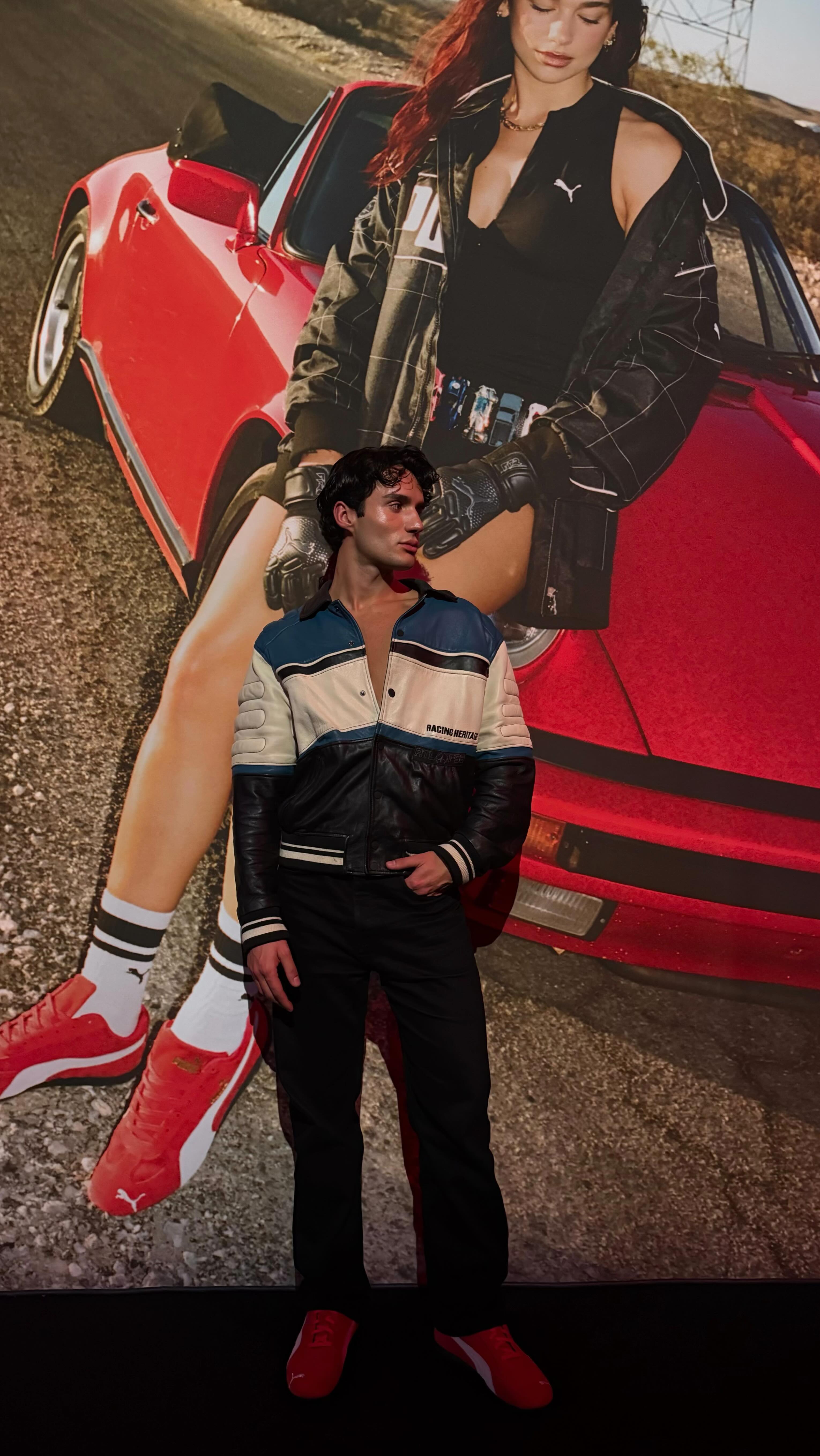 Instagram post by @nicola_rum for AW LAB. Caption reads: last night’s look for @puma.italy // @awlab 
#grwm....