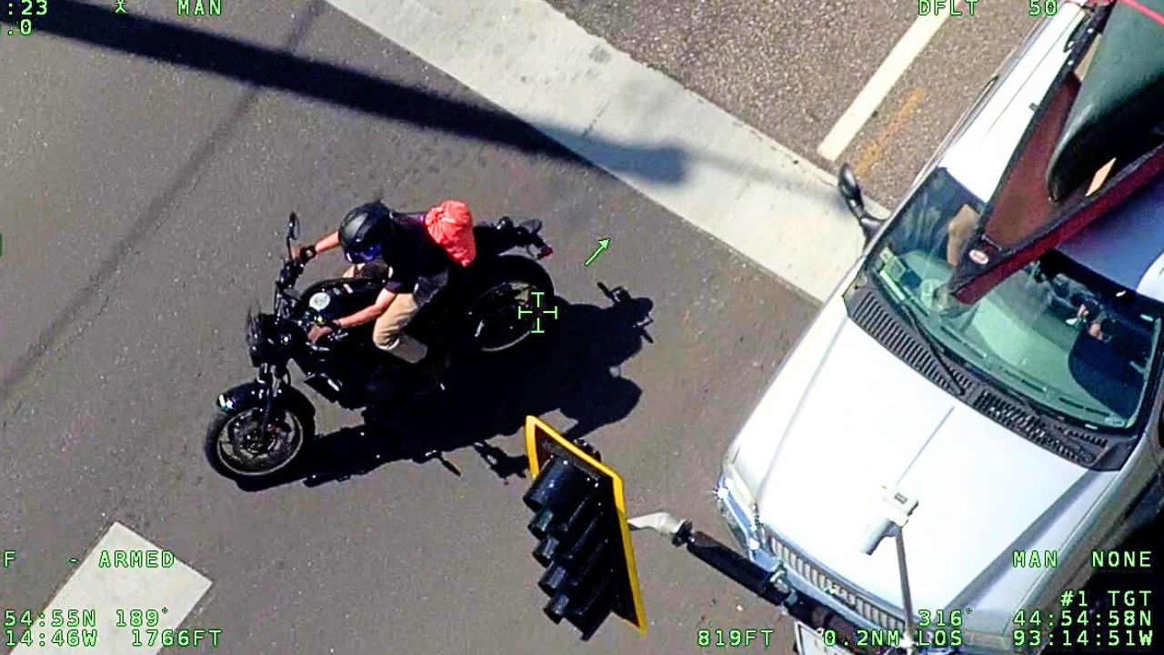 YouTube post by @MidwestCrime for Morgan & Morgan. Caption reads: Motorcyclist Turns a Ticket into a Tombstone.