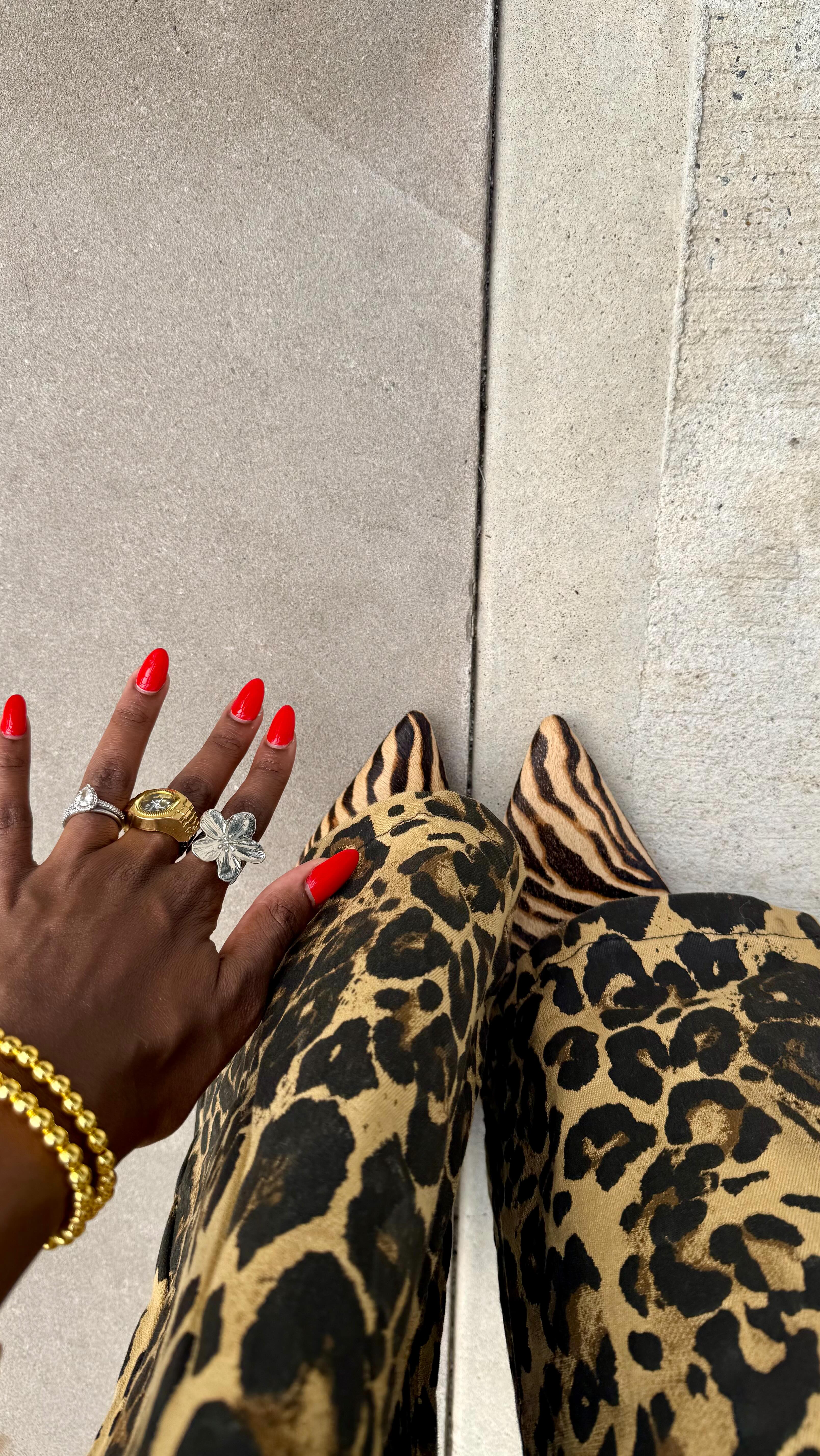 Instagram post by @rebellemj for Dolce Vita. Caption reads: Print on print on print? Yes please. @dolcevita....