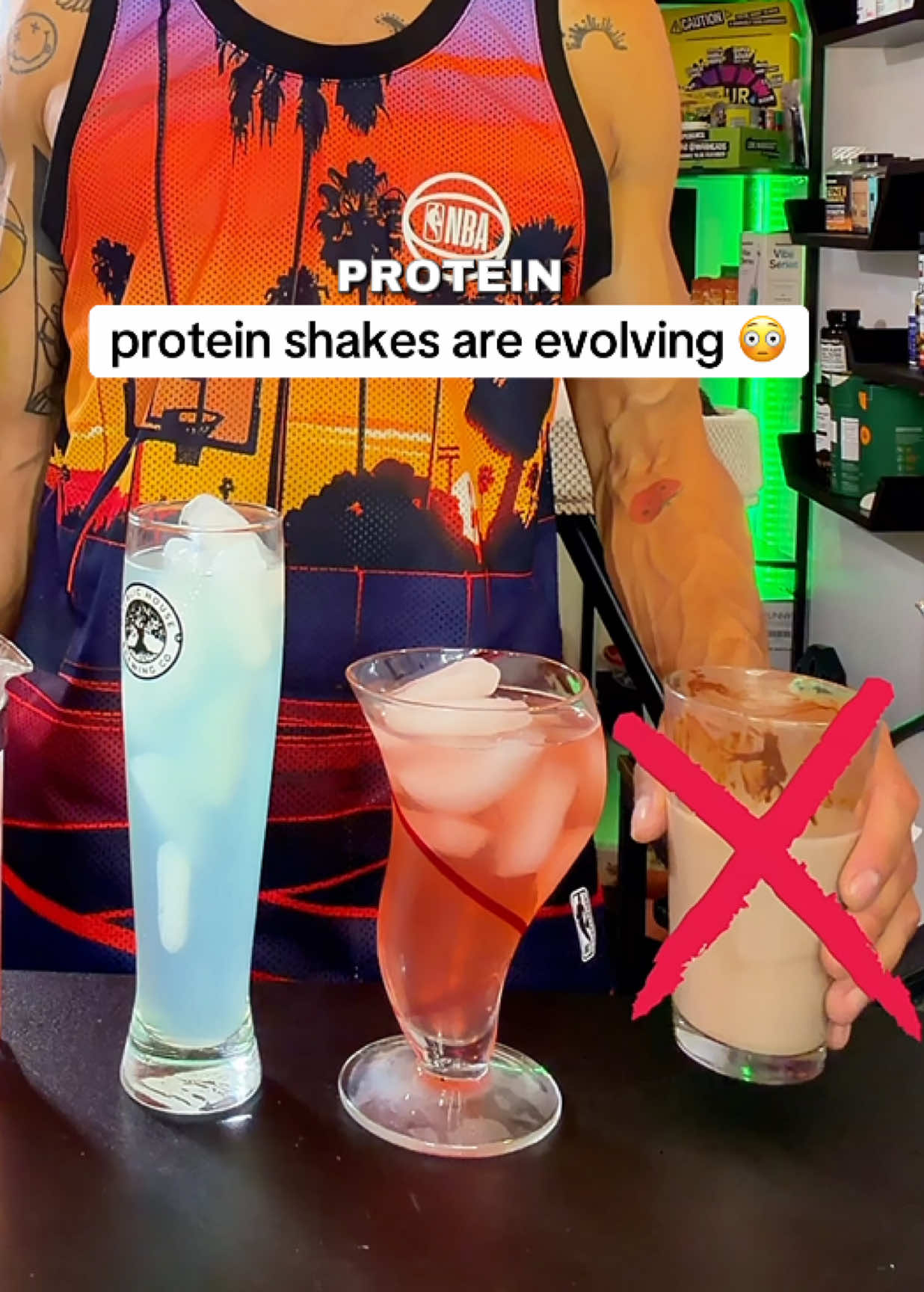 TikTok post by @tommitru62 for SEEQ SUPPLY. Caption reads: these clear protein drinks by @SEEQ SUPPLY....