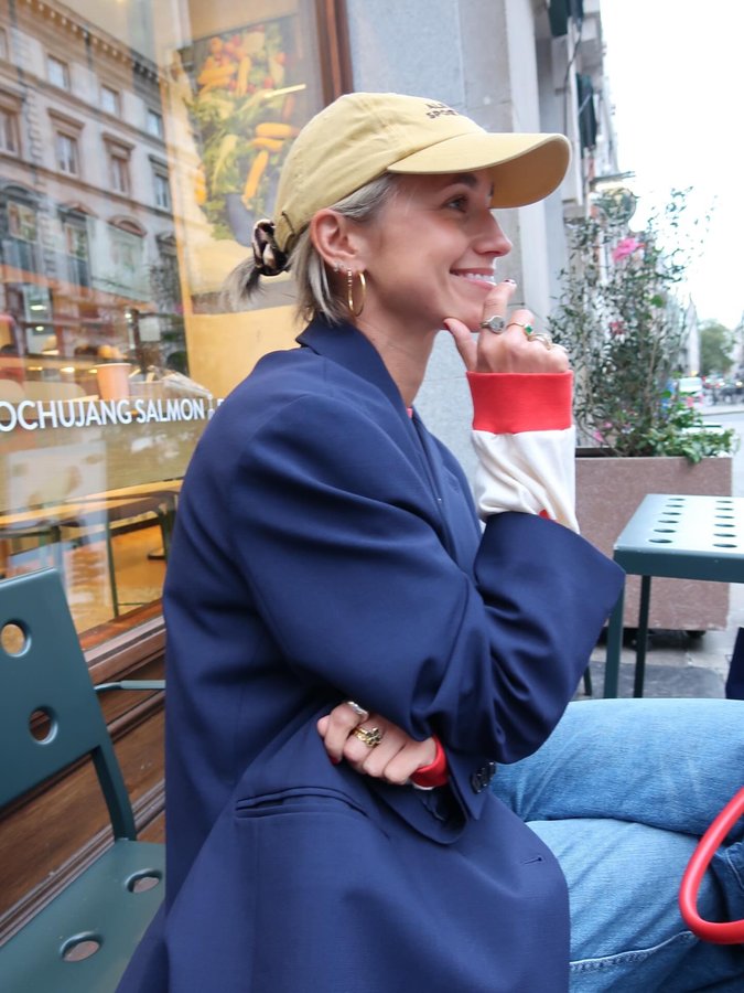 Instagram post by @goodmannersstyle for Monki. Caption reads: It’s Friday so let’s have a little recent outfit....