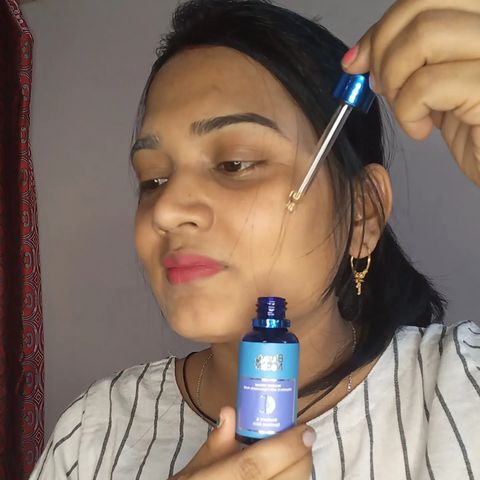 Instagram post by @sweeti_bhadani for Blue Nectar. Caption reads: #review #Ad 
Recently i have used bluenecture face....