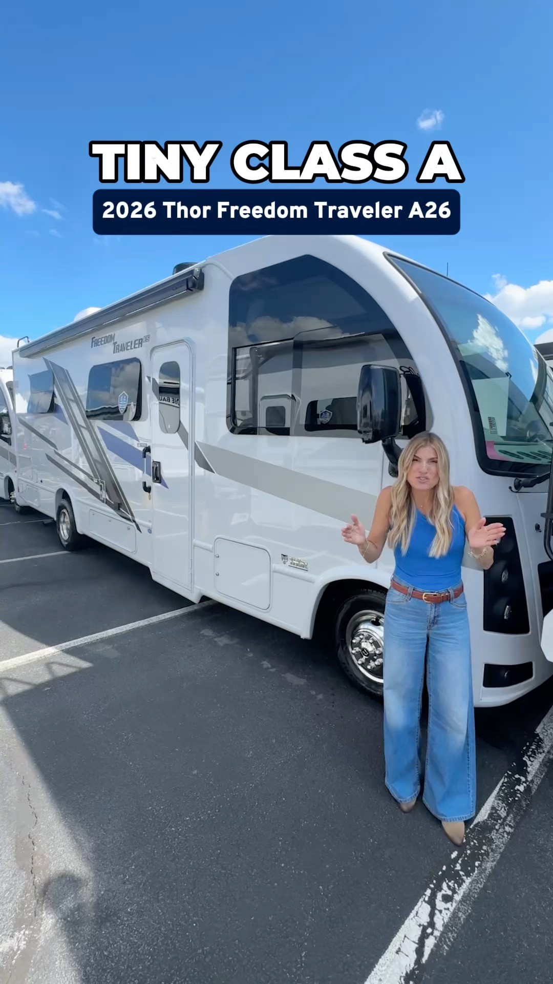 Instagram post by @trishsuhr for Camping World. Caption reads: Honey, If I can drive it, you can too. 🙌🏻😉

🚐 ....
