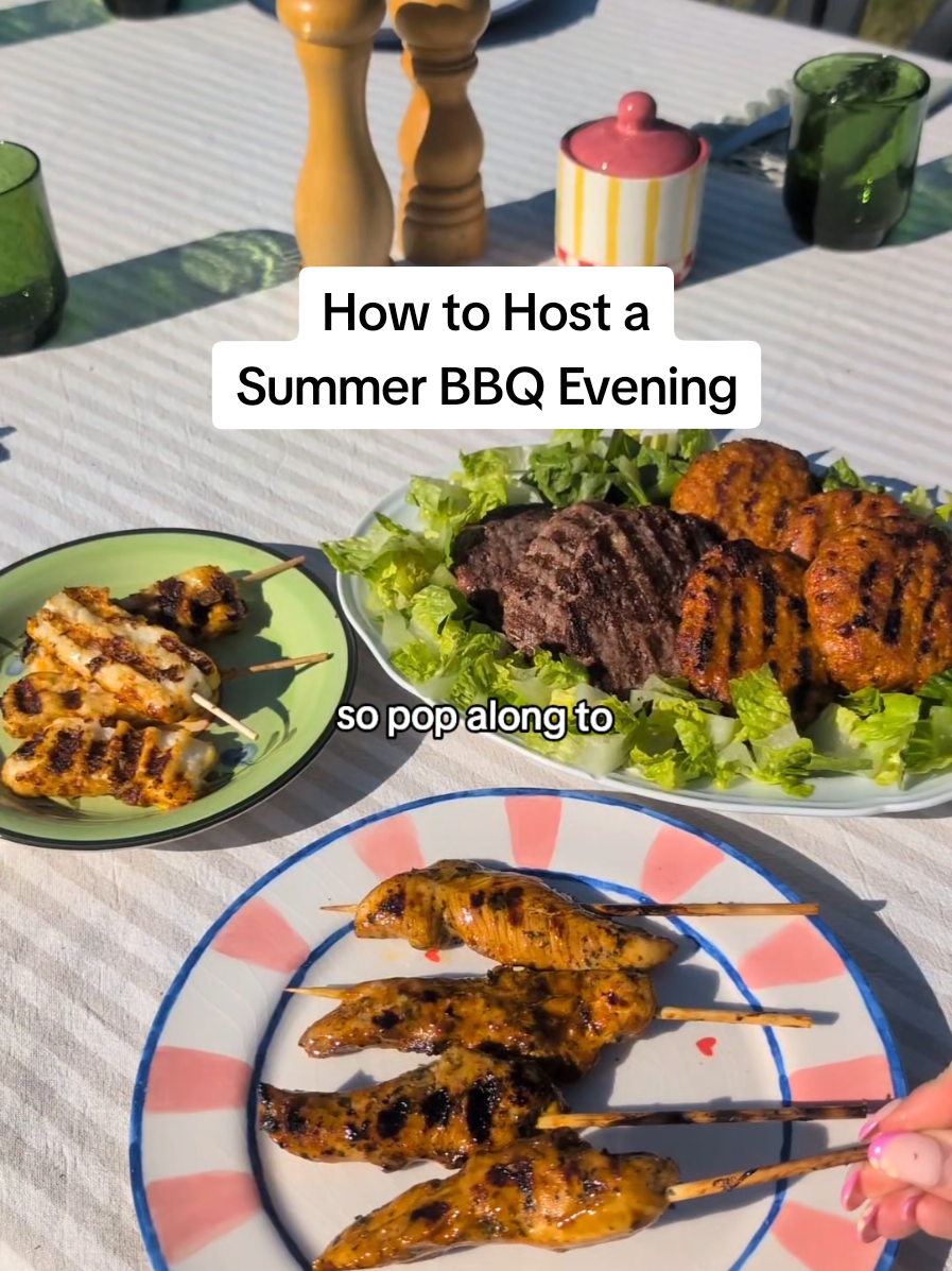 TikTok post by @lauren.leyva for Waitrose. Caption reads: How to host a summer BBQ evening (with me!) ☀️… ad....