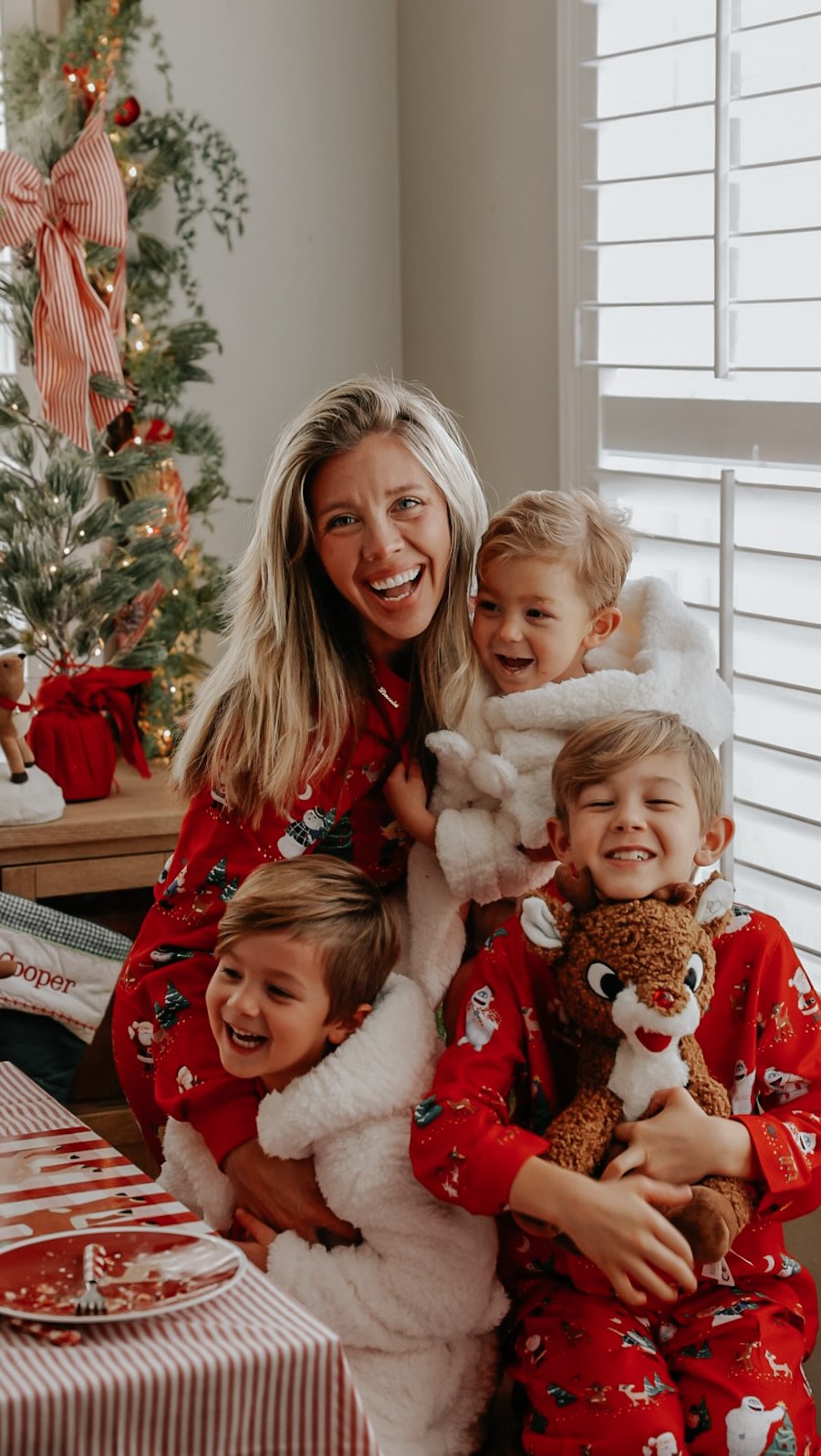 Instagram post by @stephleighworthy for Pottery Barn Kids. Caption reads: A kid’s Christmas morning dream @potterybarnkids....