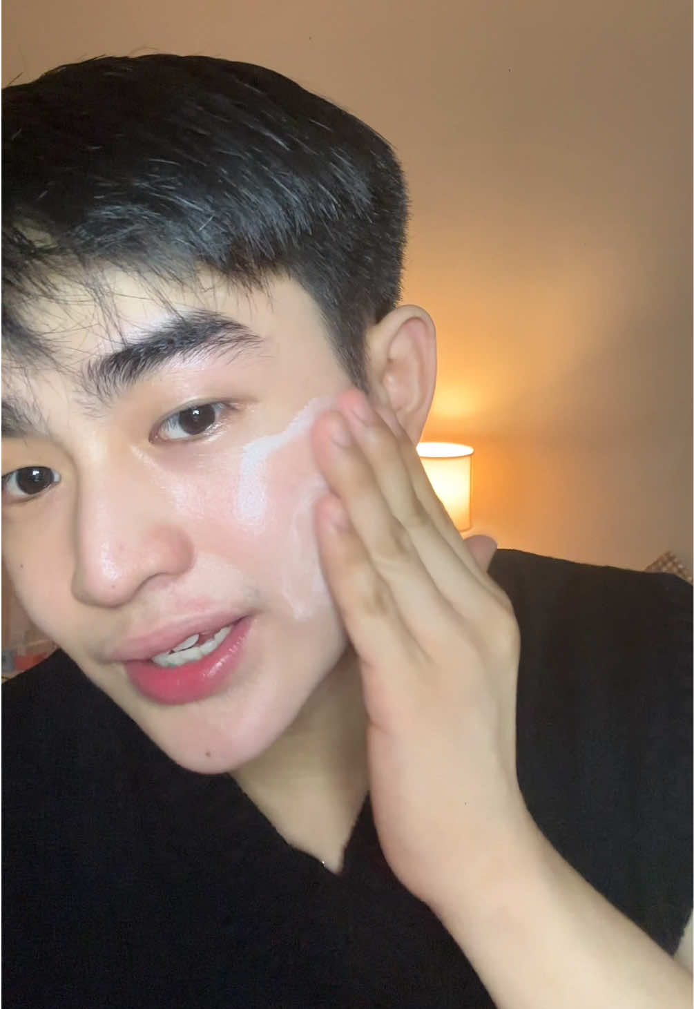 TikTok post by @chestherchuaa for Round Lab. Caption reads: SPF that feels like skincare @ROUND LAB....