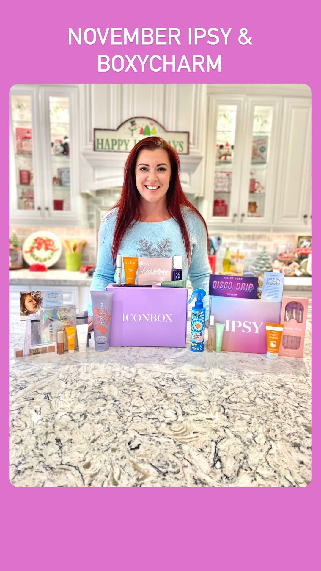 Instagram post by @magicfamilyadventures for Boxycharm. Caption reads: ❄️Glow Off This Winter❄️

Give the gift of IPSY....