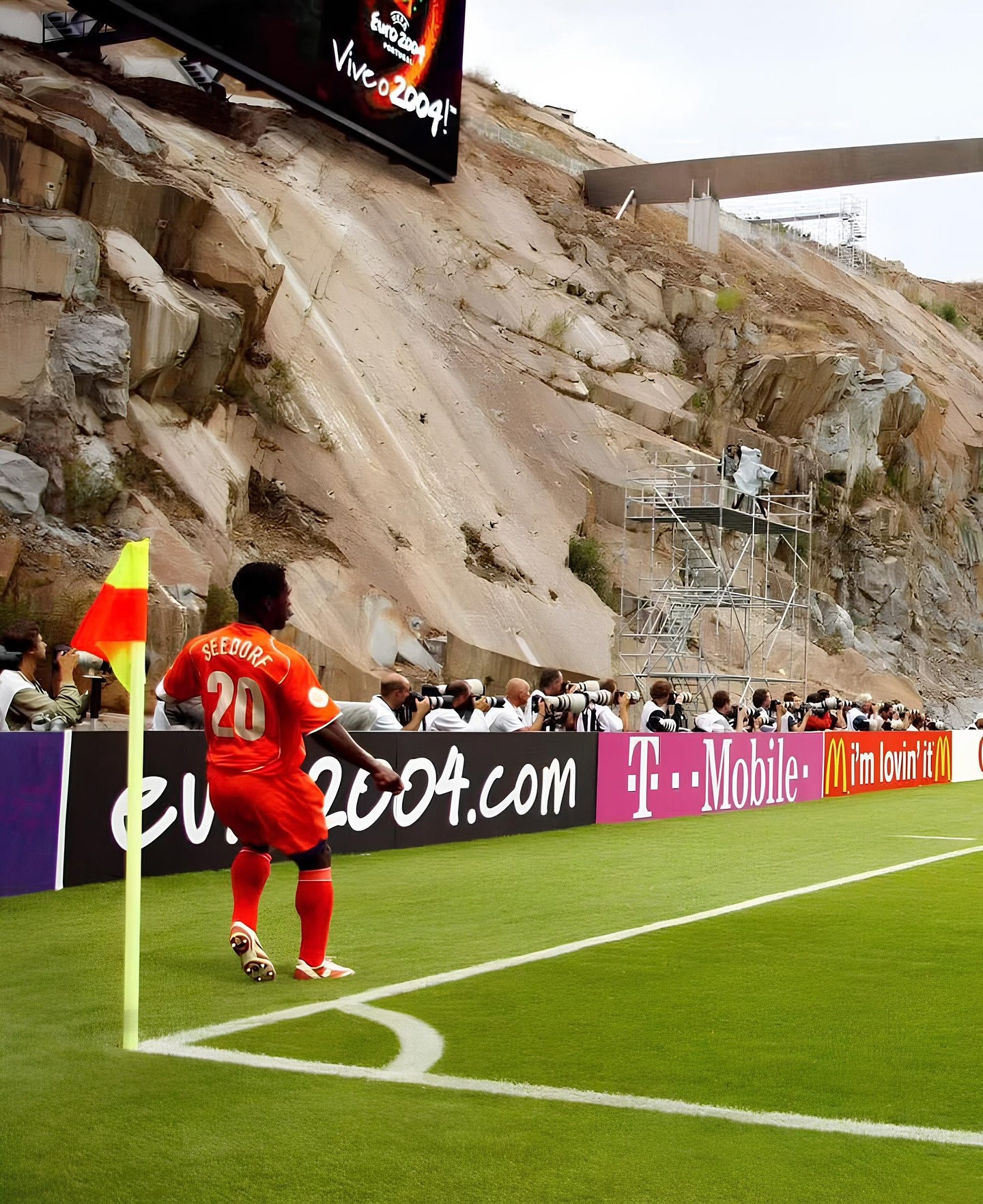 Instagram post by @onsoranje for COPA90. Caption reads: From a dig through the archives: Netherlands v....