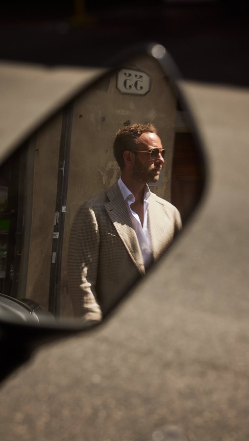 Instagram post by @andreasweinas for Eton Shirts. Caption reads: From Dawn to Dusk - My take one how to pack for....