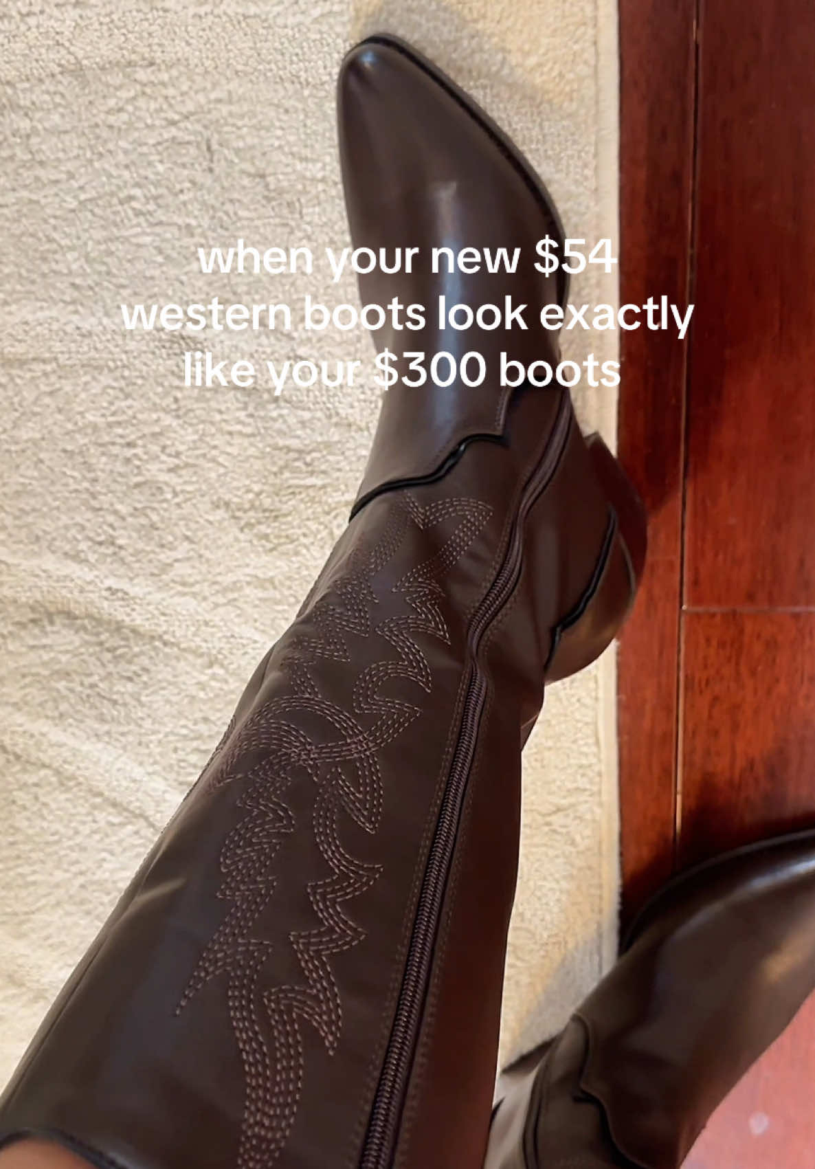 TikTok post by @oliviacaridi for Dream Pairs. Caption reads: Just a tiny bit upset I didn’t find these @Dream....