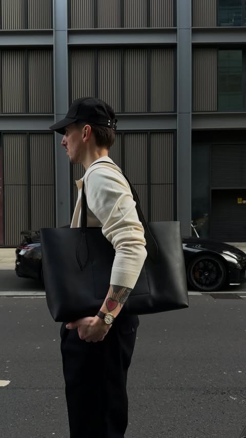 Instagram post by an influencer for M&S MAN. Caption reads: Simple fits always the way for me these days.....