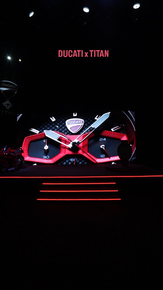 Instagram post by @revwheelsmedia for Ducati. Caption reads: Ducati brings its racing spirit to the wrist in....