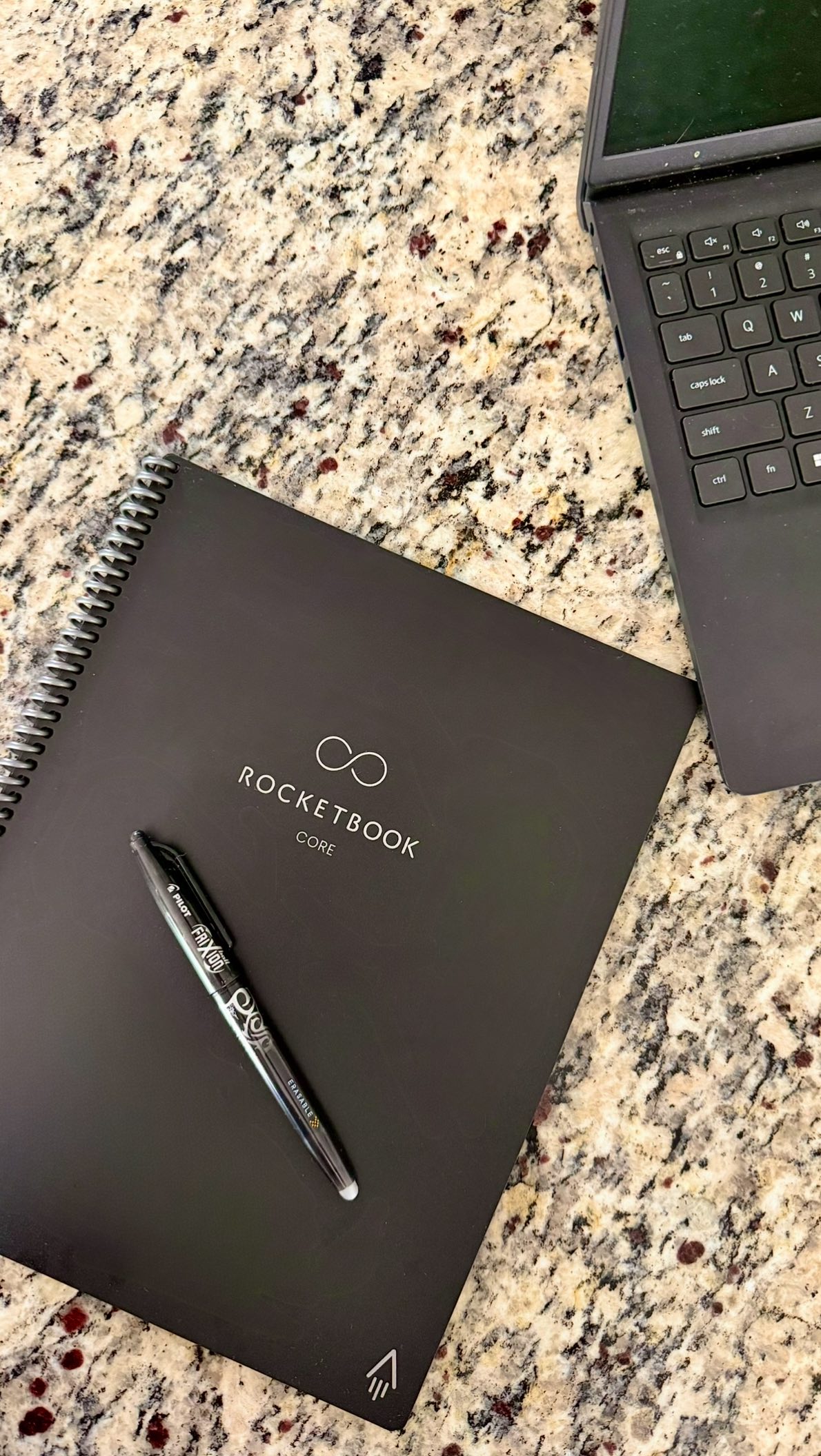 Instagram post by @audreyinwanderlust_ for Rocketbook. Caption reads: [...] in chaos, that’s when I turned to....