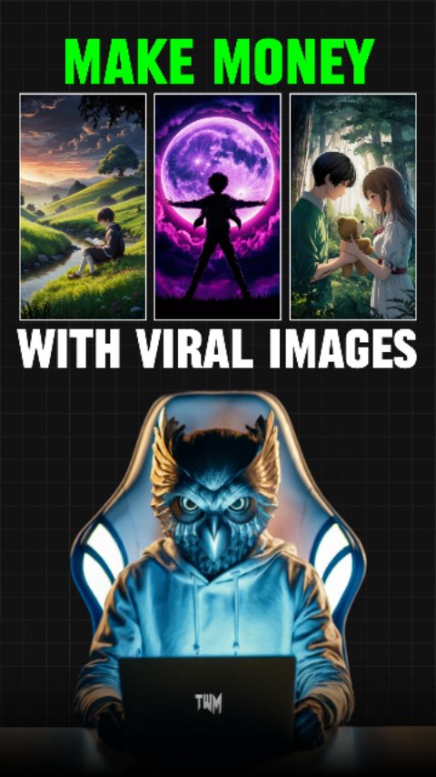 Instagram post by @trywithmark for Printify. Caption reads: 🚀 Turn Viral Images into Cash! Sell AI-Generated....
