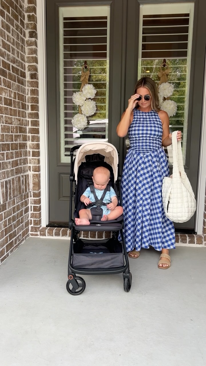 Instagram post by @camenyoungblood for Ergobaby. Caption reads: Whether we're spending the day running errands or....