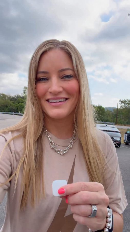 Instagram post by @ijustine for Polestar. Caption reads: Sister road trip redefined in the Polestar 4 SUV....