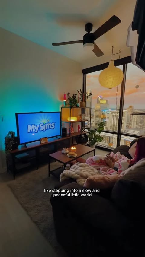 Instagram post by @meggziigames for The Sims. Caption reads: MySims is the perfect way to unwind and build your....
