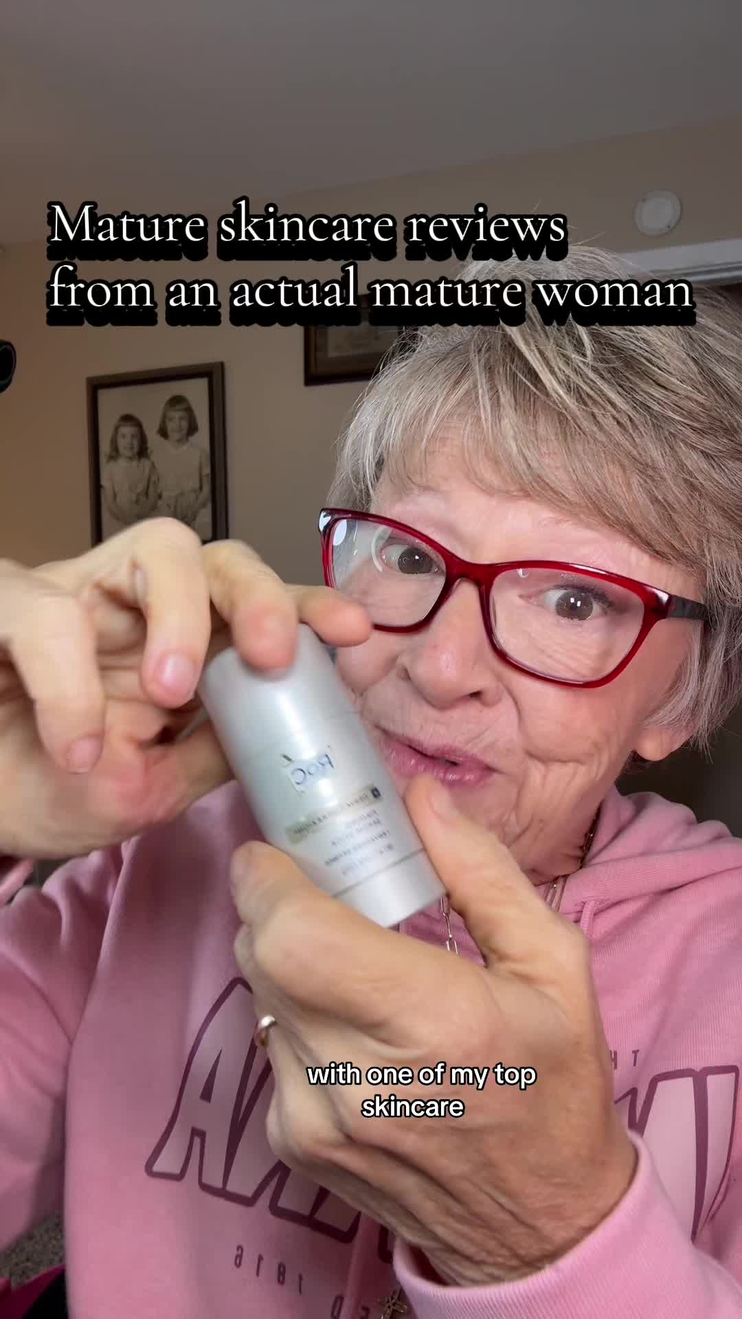 TikTok post by @jenrn_wfh_adhdwellness for RoC Skincare. Caption reads: I believe in ROC Skincare. Stock is low! @RoC....