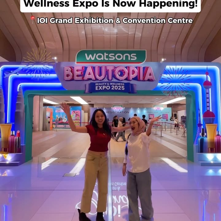 Instagram post by @kl.foodie for Watsons. Caption reads: Watsons Beautopia 2025 is here  BIGGER, BOLDER &....
