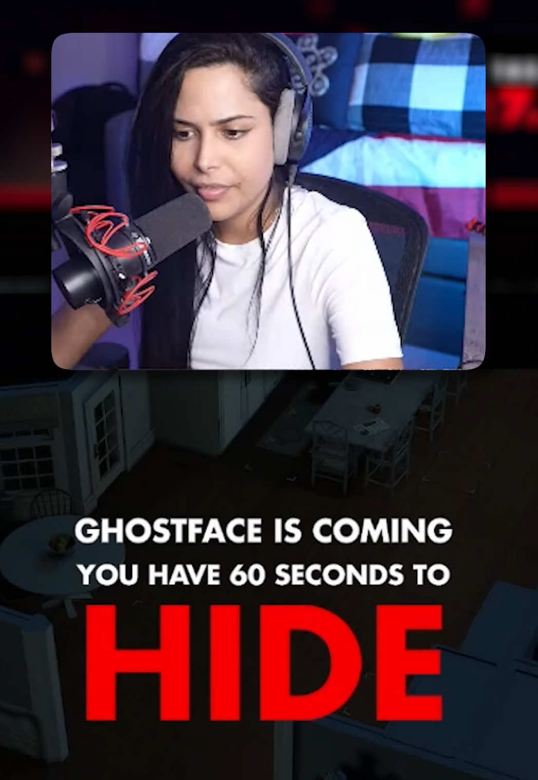 TikTok post by @chica for Scream Movies. Caption reads: Had a scary, yet fun time with the Stream Queens…....