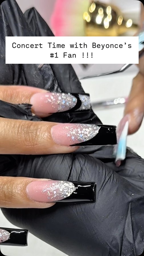 Instagram post by @janz.nailz for Bluestreak Crystals. Caption reads: Let’s make all YOUR dreams come TRUE !!!....