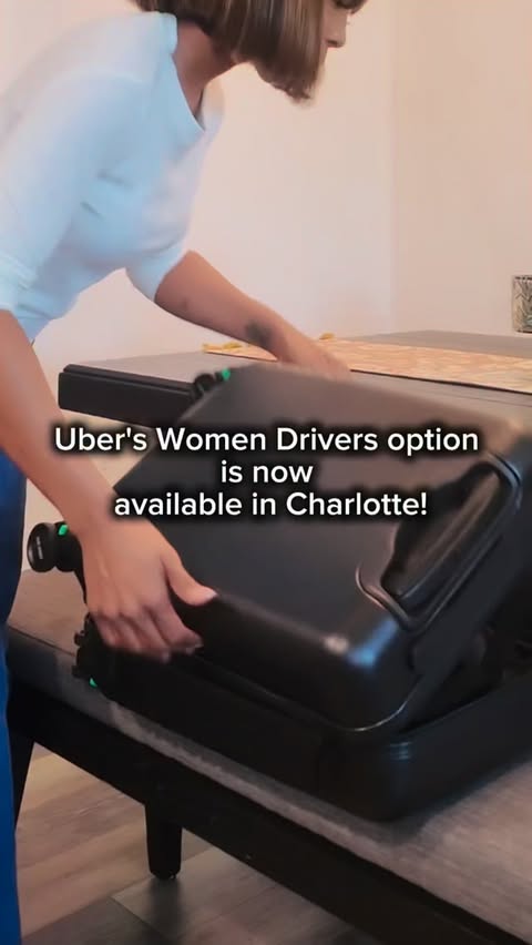 Instagram post by @shiondafarrell for Uber. Caption reads: Thrilled that @uber now offers Women Preference’s....