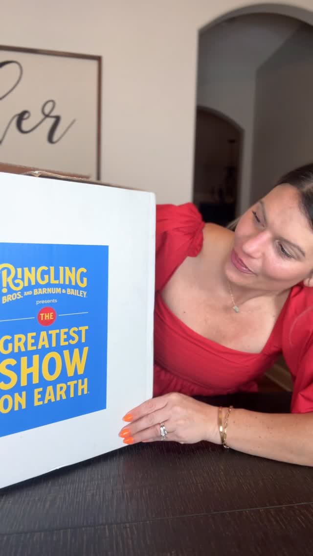 Instagram post by @practicallyperfectfamily for Ringling. Caption reads: [...] Prize on Earth to see the all-new @ringling....